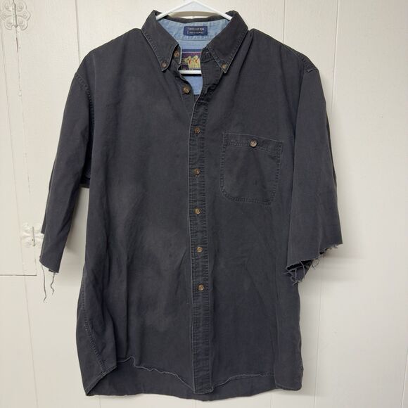 Vtg Ralph Lauren Shirt Button Down Chaps Boyscout Label Men 16.5/32 Sleeve Cut - Picture 1 of 11